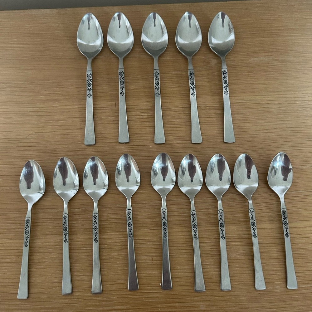 VTG 14 Ekco Eterna Cantina Stainless Steel Spoons